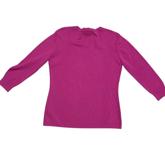 M🌺NEW‼️J.A.C. BUNDLE/LOT/MULTIPLES OF 2 Fuchsia Pink and Brown Sweaters NWOT - Picture 3 of 15